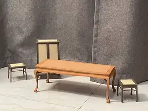三弯足霸王枨画案，1：6比例模型