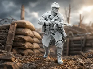 Historical WWII Assault Soldier with PPSh-41