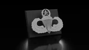 Master Parachutist Badge Jump Wings Floating Sign
