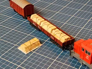 1:87 Cargo Pallet / Load Bed with Tie-Down Hooks