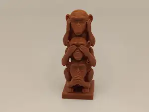 Drei weise Affen Figur nichts sehen, hören, sagen