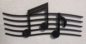 music notes wall-art