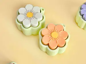 Flower 4 — Fidget Clicker Keychain
