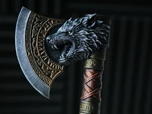 Viking Wolf Axe - Wikinger Wolfsaxt Nordic Style