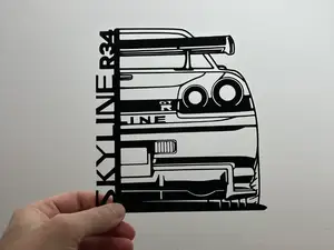NISSAN GTR R34 no ams - decorazione da parete