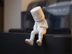 Sitting Marshmello - edge sitter