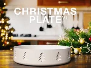 Christmas Plate – Christmas Tree Pattern