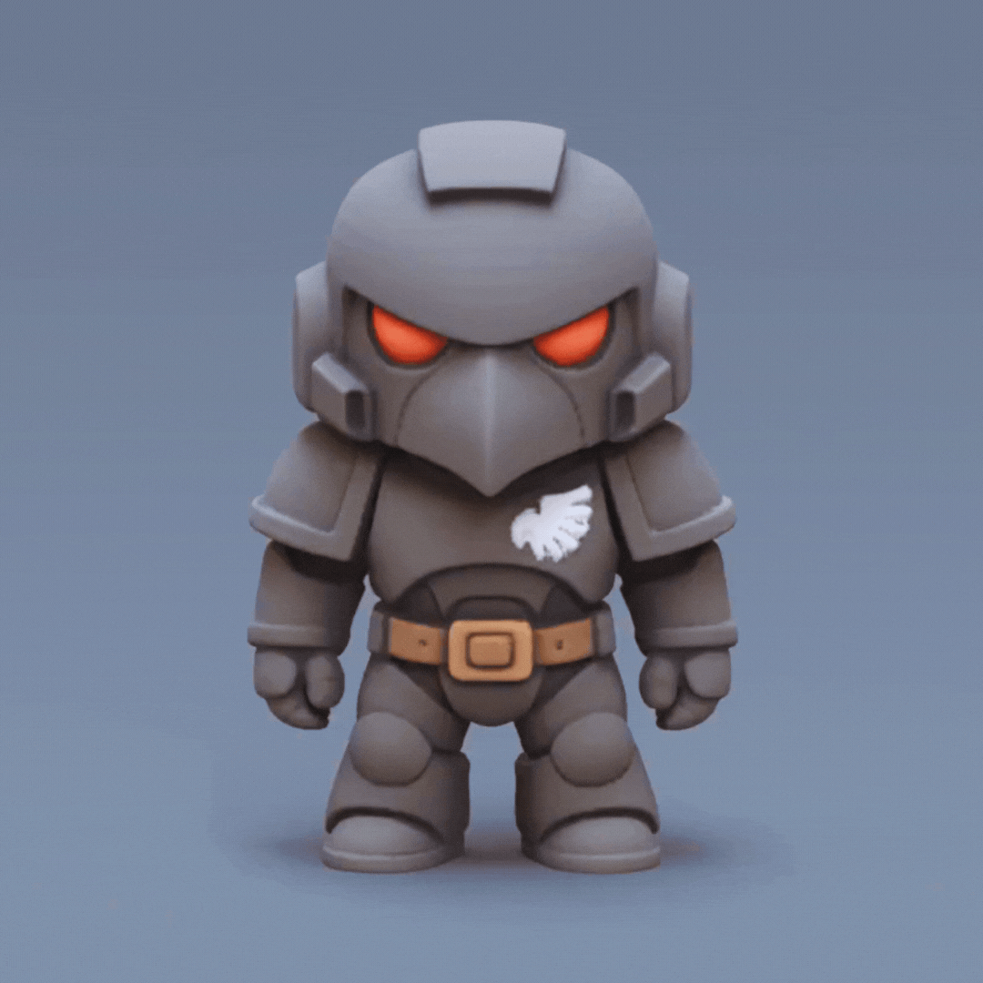 Raven Guard Chibi figure
