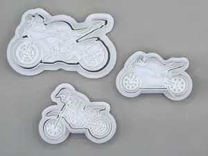 Bike Motorcycle Cutter Stamp Cookie Pack