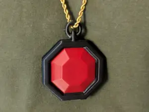 Jeweled Amulet – 3D Printable Keychain / Necklace 