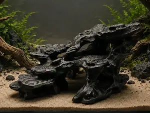 Layered Rock Hideout - Terrarium & Aquarium Decor