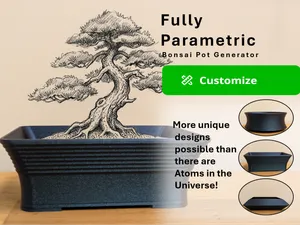 Customizable Bonzai Pot Generator