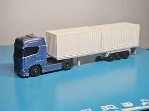 1:64 Container Semi-Trailer for trucks