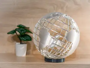 Transparent Earth Globe - Sculpture