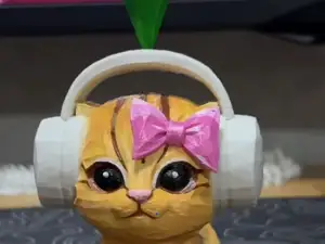 Cute Music Cat