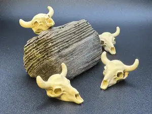 Miniature Bison Skull Desert Realistic Decor