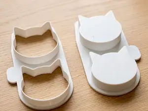 Customizable Parametric Cat Head Cookie Cutter