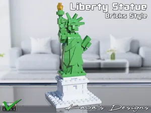 Liberty Statue Bricks Style