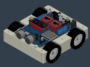 N20 Micro-Gear Robot Chassis 4WD 