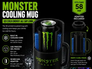 Monster Cooling Mug with Refrigerating Chamber