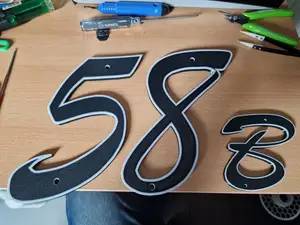 House numbers 1-10 AND A , B .