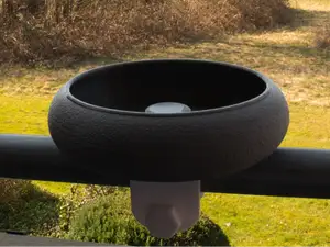 Vogeltränke Balkongeländer - Birdbath balcony