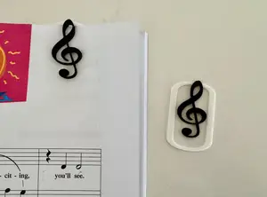 Music Paperclip Bookmark - Treble Clef