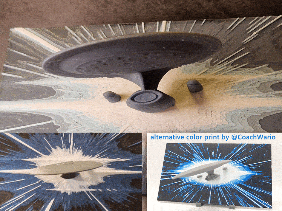 Enterprise TNG - HueForge Hybrid Print