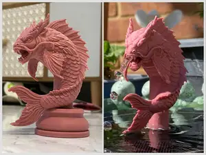 Carp Dragon Metamorphosis Bust & Fountain Nozzle