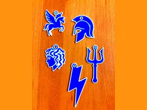 Greek Keychain Bundle – Zeus, Pegasus, Medusa & Co