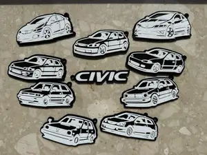 All Honda Civic Hatchback Keychain Collection