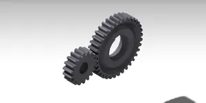 Gear Pair | i = 2 | a = 40 mm