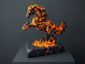 Elemental Fire Horse 烈火战马 CNY 2026 Art Sculpture
