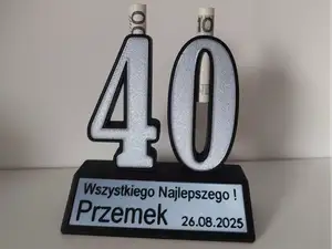 Birthday Statuette with Space for Cash. Gift.