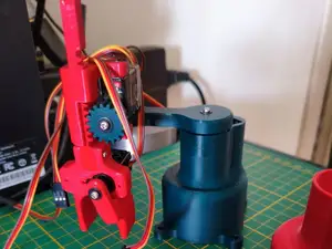 Mini SCARA robot digital servo RCXAZ 9g or MG90S.