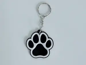 Paw Print Keychain