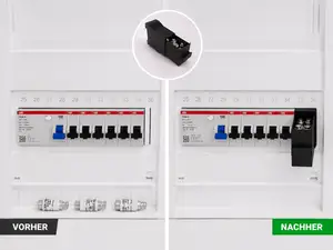 Hutschienen-Box für Sicherungseinsätze