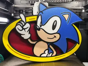 Sonic and Ring (NO AMS) Wall Art