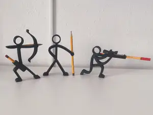 Stick Figure Pen & Pencil Holders