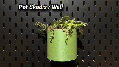 Pot desmontable para Skadis o Pared free Soportes