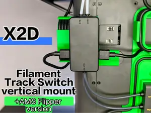 X2D Filament Track Switch vertical mount