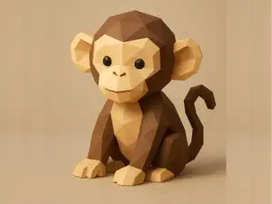 Low Poly Monkey