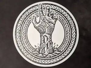 The Undead Warrior Emblem (HueForge)