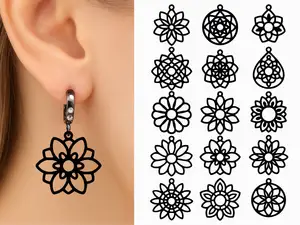Mandala earring set