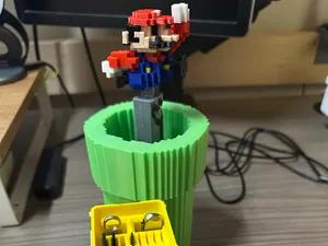 Mario jummping switch(push-lock switch) 馬力歐彈跳自鎖開關