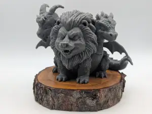 Chibi Chimera - Fire, Fangs & Fluff