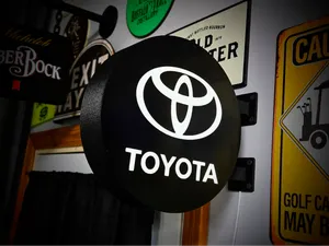 Toyota Logo ~ 2-Sided Gas Station Lightbox Sign