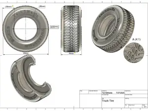 Truck tire TPU 95A (Soft)