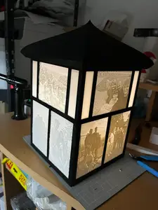 Big Lithophane Lantern with family pictures