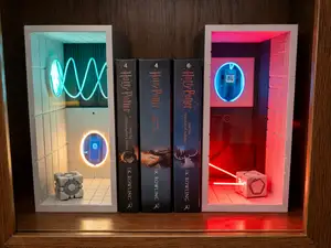 Portal Book Nook with working portals